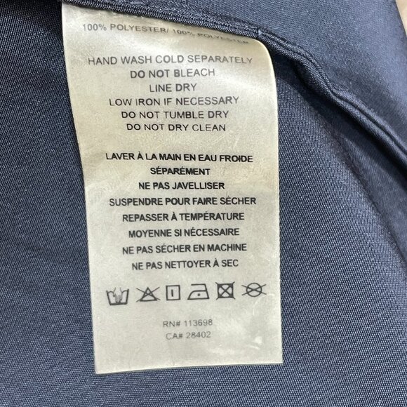 NWT Margaret O'Leary XS Navy Midi Handkerchief Skirt Elastic Waist Lagenlook NEW - Picture 7 of 7